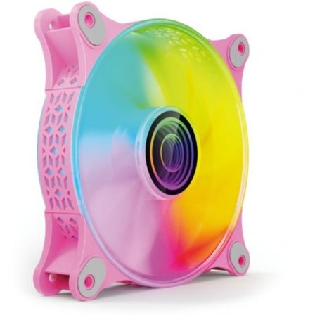 Mars Gaming MF-3D Ventilador ARGB 12cm Rosa con Espejo Infinito 3D